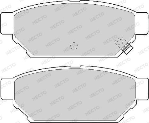 Necto FD6827A - Kit de plaquettes de frein, frein à disque cwaw.fr