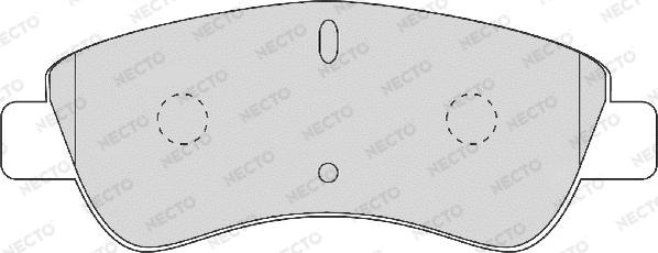 Necto FD6874A - Kit de plaquettes de frein, frein à disque cwaw.fr