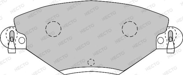 Necto FD6875A - Kit de plaquettes de frein, frein à disque cwaw.fr