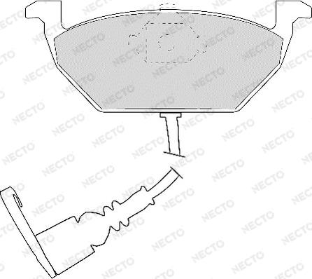 Necto FD6873A - Kit de plaquettes de frein, frein à disque cwaw.fr