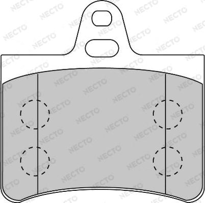 Necto FD6877A - Kit de plaquettes de frein, frein à disque cwaw.fr