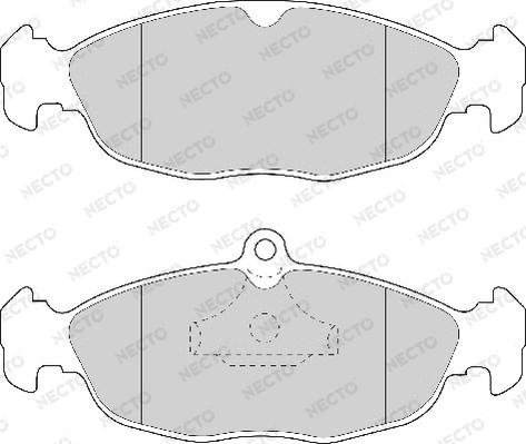 Necto FD6391A - Kit de plaquettes de frein, frein à disque cwaw.fr