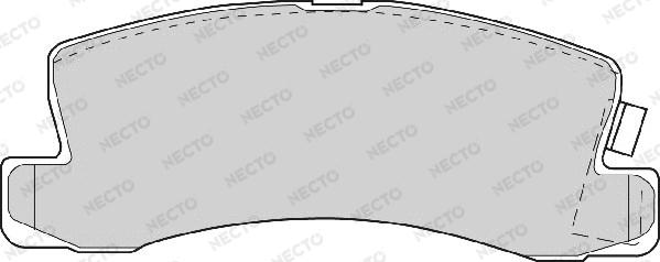 Necto FD6345A - Kit de plaquettes de frein, frein à disque cwaw.fr