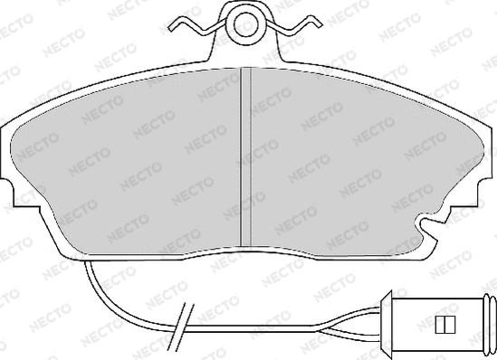 Necto FD6340A - Kit de plaquettes de frein, frein à disque cwaw.fr