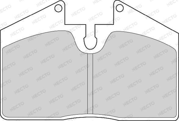 Necto FD6341A - Kit de plaquettes de frein, frein à disque cwaw.fr