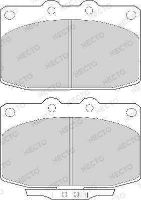 Necto FD6348A - Kit de plaquettes de frein, frein à disque cwaw.fr