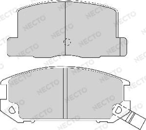 Necto FD6343A - Kit de plaquettes de frein, frein à disque cwaw.fr