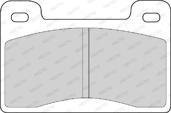 Necto FD6342A - Kit de plaquettes de frein, frein à disque cwaw.fr