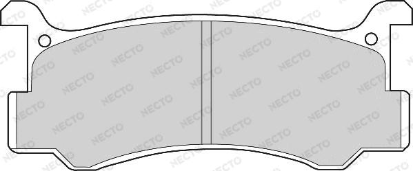 Necto FD6347A - Kit de plaquettes de frein, frein à disque cwaw.fr