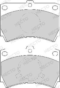 Necto FD6350A - Kit de plaquettes de frein, frein à disque cwaw.fr