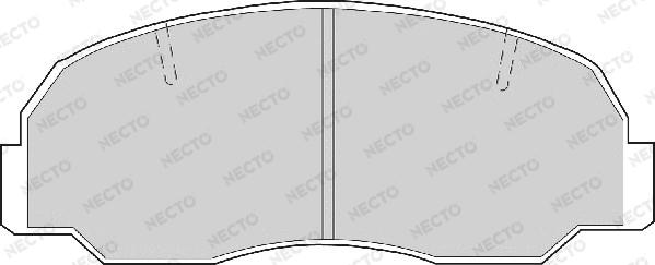 Necto FD6353A - Kit de plaquettes de frein, frein à disque cwaw.fr