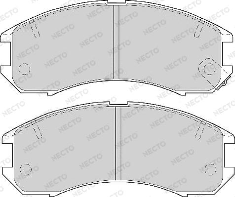 Necto FD6357A - Kit de plaquettes de frein, frein à disque cwaw.fr