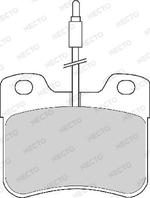 Necto FD6369A - Kit de plaquettes de frein, frein à disque cwaw.fr