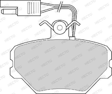 Necto FD6361A - Kit de plaquettes de frein, frein à disque cwaw.fr