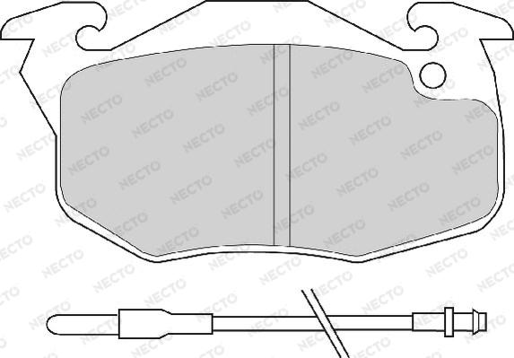 Necto FD6319A - Kit de plaquettes de frein, frein à disque cwaw.fr