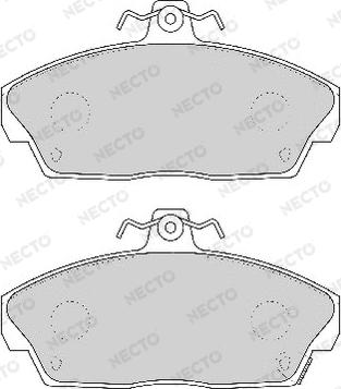 Necto FD6385A - Kit de plaquettes de frein, frein à disque cwaw.fr