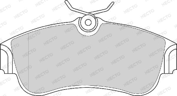 Necto FD6382A - Kit de plaquettes de frein, frein à disque cwaw.fr