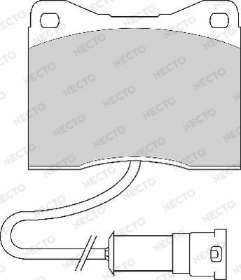 Necto FD6339A - Kit de plaquettes de frein, frein à disque cwaw.fr