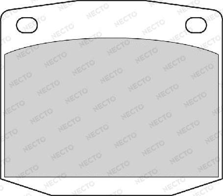 Necto FD6334A - Kit de plaquettes de frein, frein à disque cwaw.fr