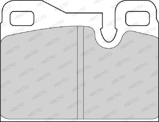 Necto FD6336A - Kit de plaquettes de frein, frein à disque cwaw.fr