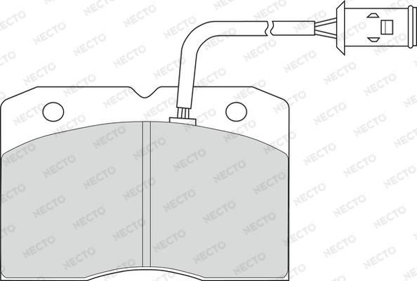 Necto FD6320V - Kit de plaquettes de frein, frein à disque cwaw.fr