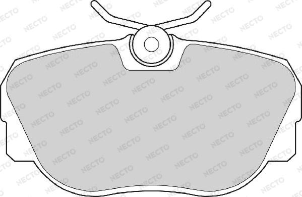 Necto FD6374A - Kit de plaquettes de frein, frein à disque cwaw.fr