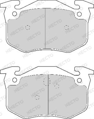 Necto FD6373A - Kit de plaquettes de frein, frein à disque cwaw.fr