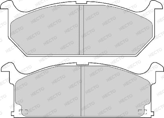 Necto FD6291A - Kit de plaquettes de frein, frein à disque cwaw.fr