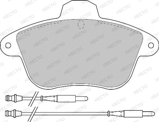 Necto FD6298A - Kit de plaquettes de frein, frein à disque cwaw.fr