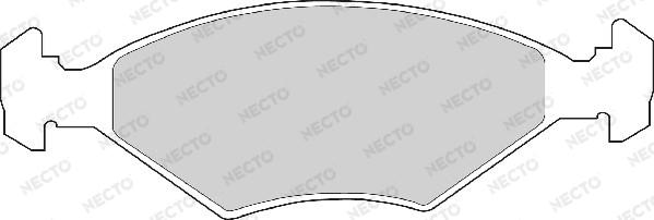 Necto FD6249A - Kit de plaquettes de frein, frein à disque cwaw.fr