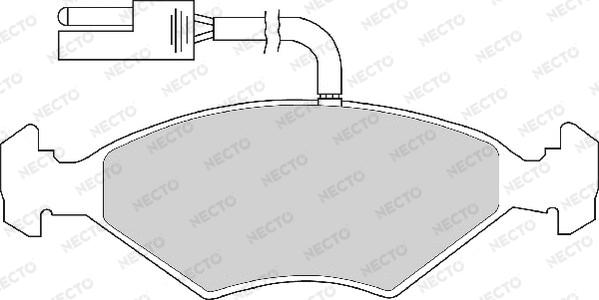 Necto FD6245A - Kit de plaquettes de frein, frein à disque cwaw.fr