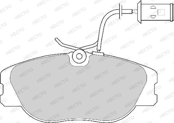 Necto FD6243A - Kit de plaquettes de frein, frein à disque cwaw.fr