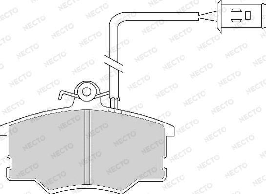 Necto FD6242A - Kit de plaquettes de frein, frein à disque cwaw.fr