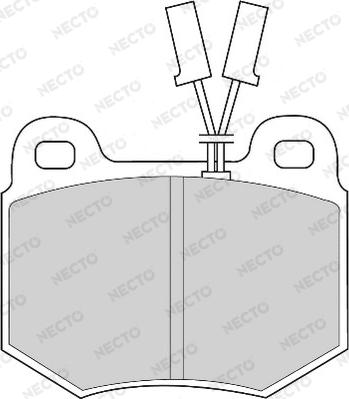 Necto FD6247A - Kit de plaquettes de frein, frein à disque cwaw.fr