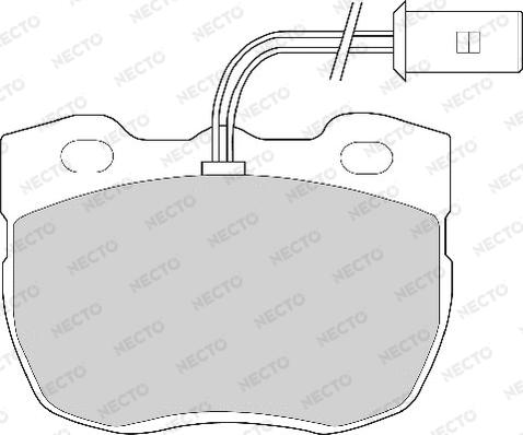 Necto FD6259A - Kit de plaquettes de frein, frein à disque cwaw.fr