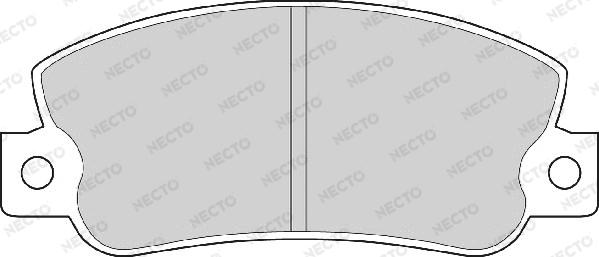 Necto FD6250A - Kit de plaquettes de frein, frein à disque cwaw.fr