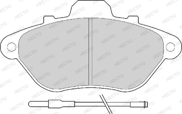 Necto FD6209A - Kit de plaquettes de frein, frein à disque cwaw.fr