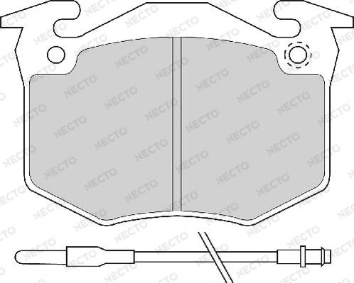 Necto FD620A - Kit de plaquettes de frein, frein à disque cwaw.fr