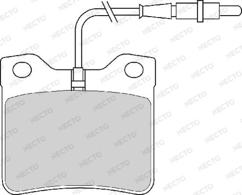 Necto FD6210A - Kit de plaquettes de frein, frein à disque cwaw.fr