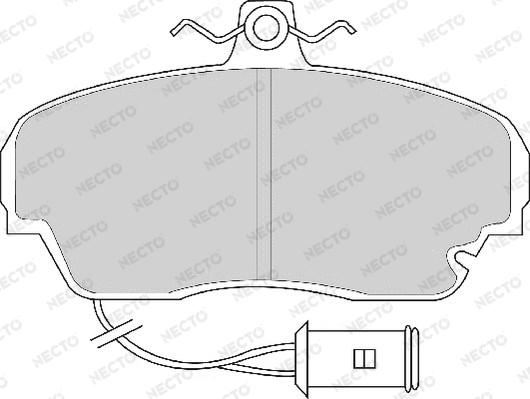 Necto FD6218A - Kit de plaquettes de frein, frein à disque cwaw.fr