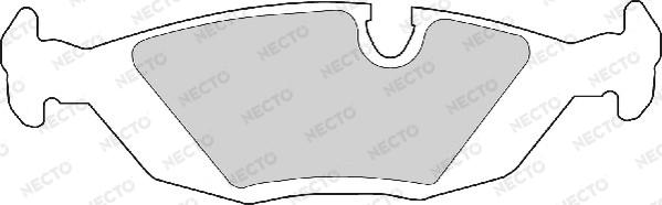 Necto FD6284A - Kit de plaquettes de frein, frein à disque cwaw.fr