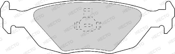 Necto FD6285A - Kit de plaquettes de frein, frein à disque cwaw.fr