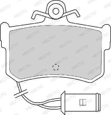 Necto FD6288A - Kit de plaquettes de frein, frein à disque cwaw.fr