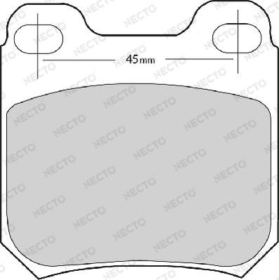 Necto FD6287A - Kit de plaquettes de frein, frein à disque cwaw.fr