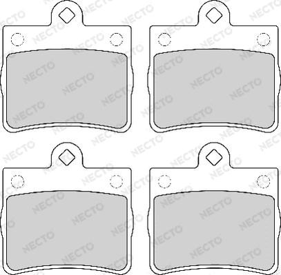 Necto FD6794A - Kit de plaquettes de frein, frein à disque cwaw.fr