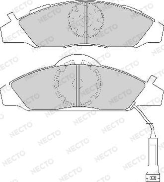 Necto FD6792A - Kit de plaquettes de frein, frein à disque cwaw.fr