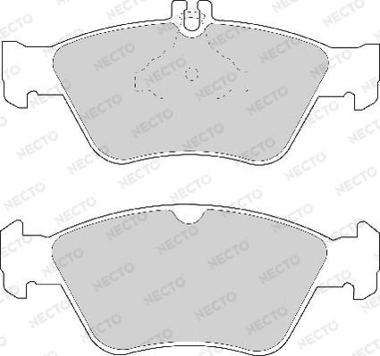 Necto FD6749A - Kit de plaquettes de frein, frein à disque cwaw.fr