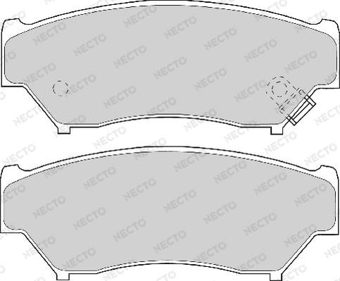 Necto FD6745A - Kit de plaquettes de frein, frein à disque cwaw.fr