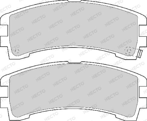 Necto FD6748A - Kit de plaquettes de frein, frein à disque cwaw.fr