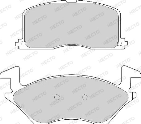 Necto FD6743A - Kit de plaquettes de frein, frein à disque cwaw.fr